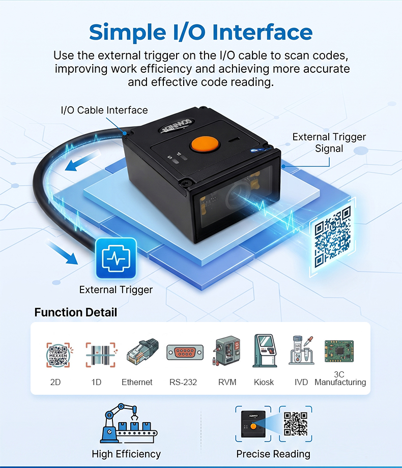 Rakinda RK50 High Sensitive ba - огляд і ціна Barcode Scanner 2D