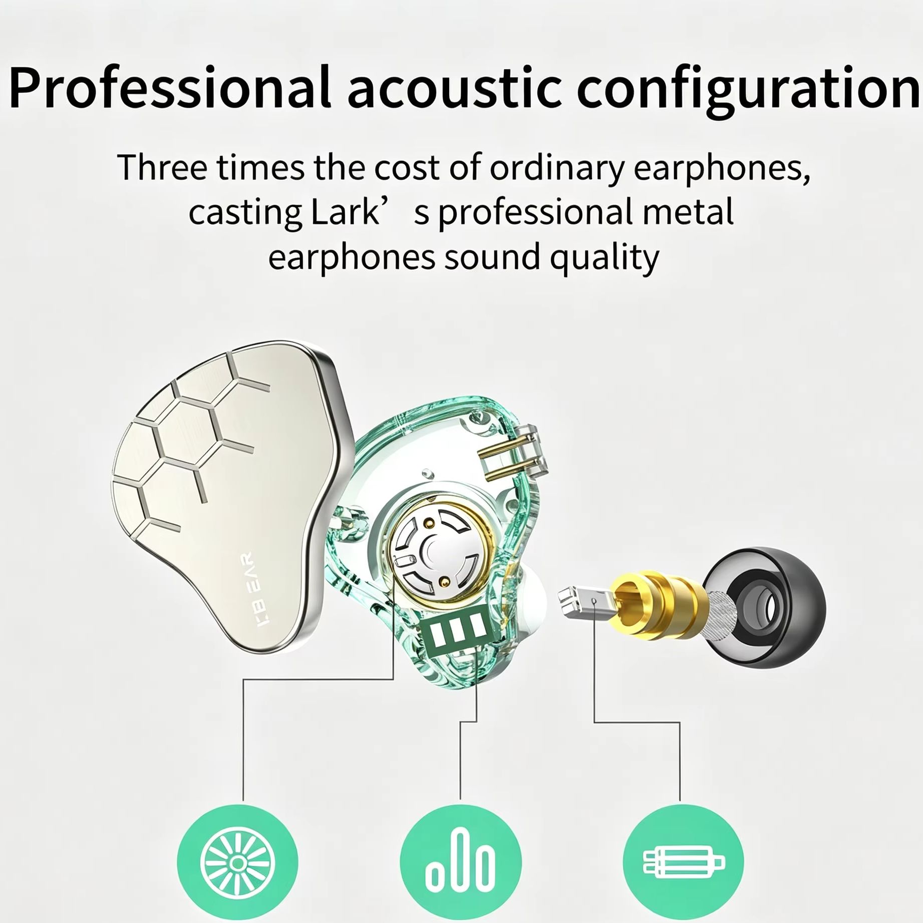 KBEAR Lark 1DD+1BA Hybrid IEM  - огляд і ціна Office Tech Essentials
