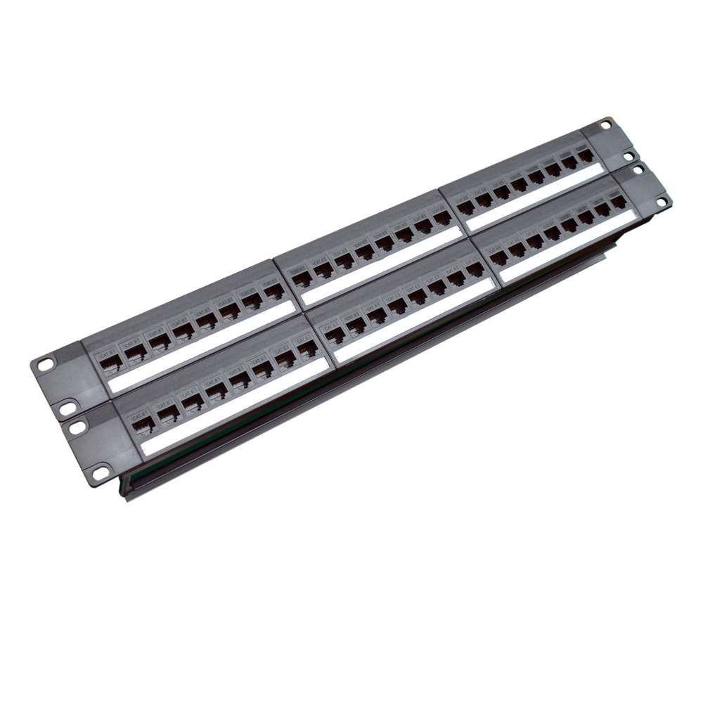 19in 2U Cabinet Pass-through 4 - огляд і ціна Patch Panel Cat6
