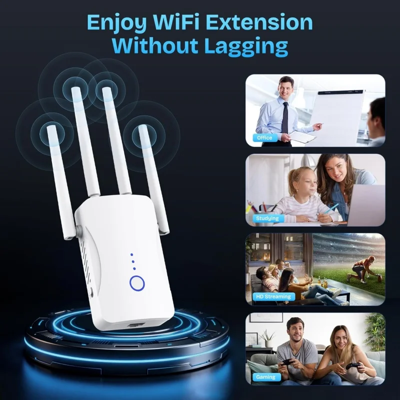 2.4G/5GHz Dual Band WiFi Repea - огляд і ціна Wifi Range Extender
