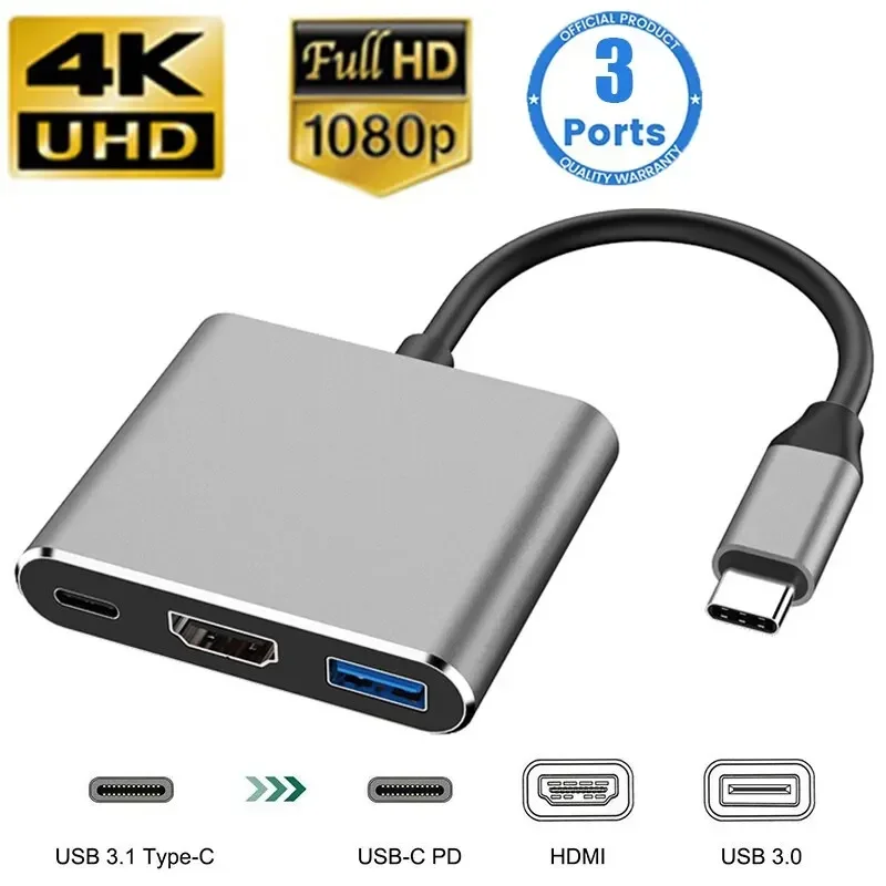 Type-C 3-in-1 Multiport Adapte - огляд і ціна Multi Port Usb Hub